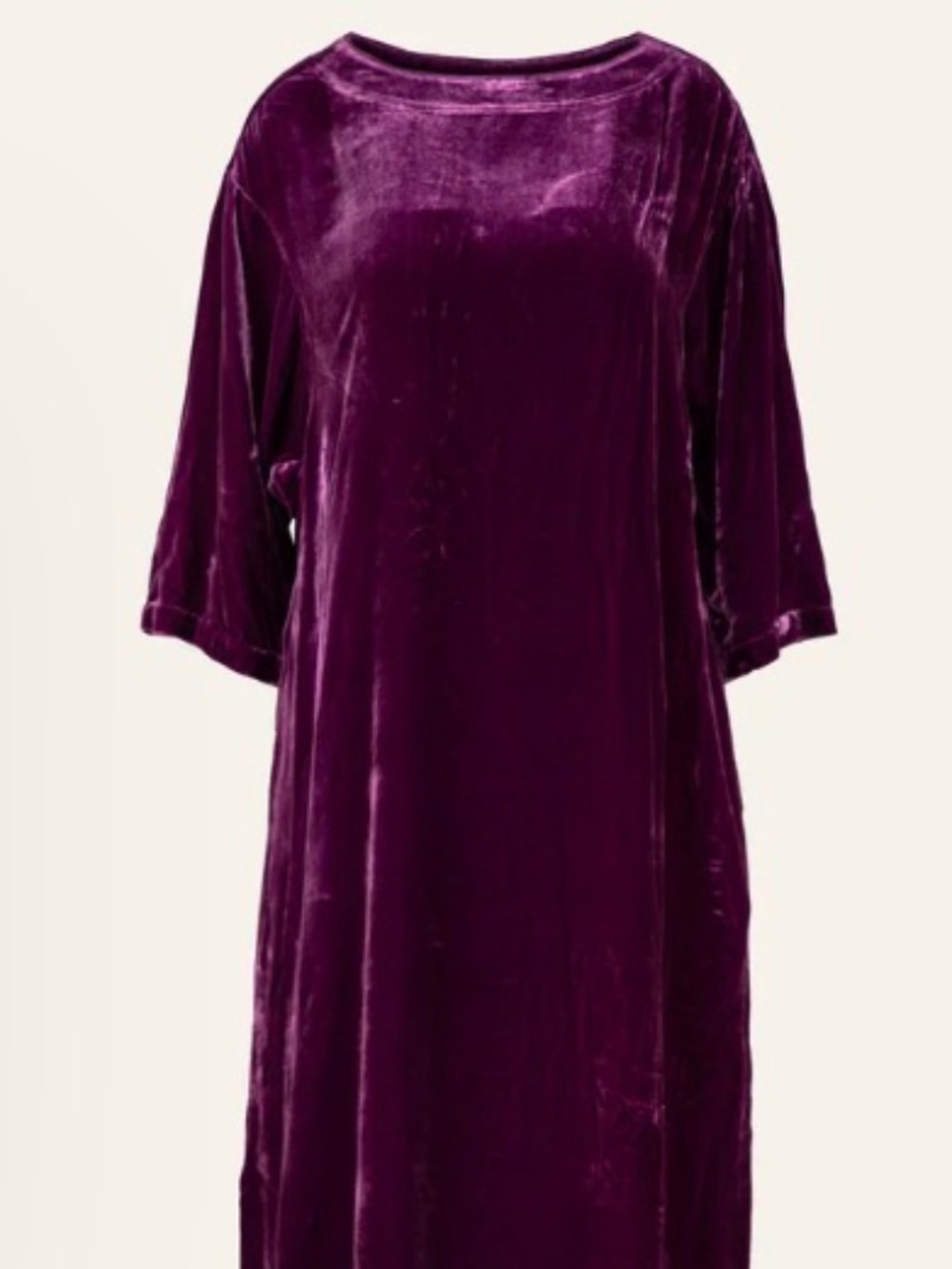 J. Peterman Wine Velvet Kaftan / Caftan